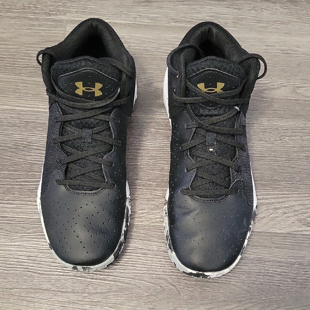 Under Armour Black and Gold Athletic Shoes